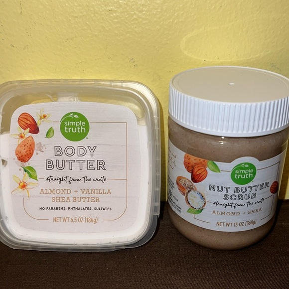 Simple Truth Almond Vanilla Body Butter Scrub Set - Picture 1 of 1